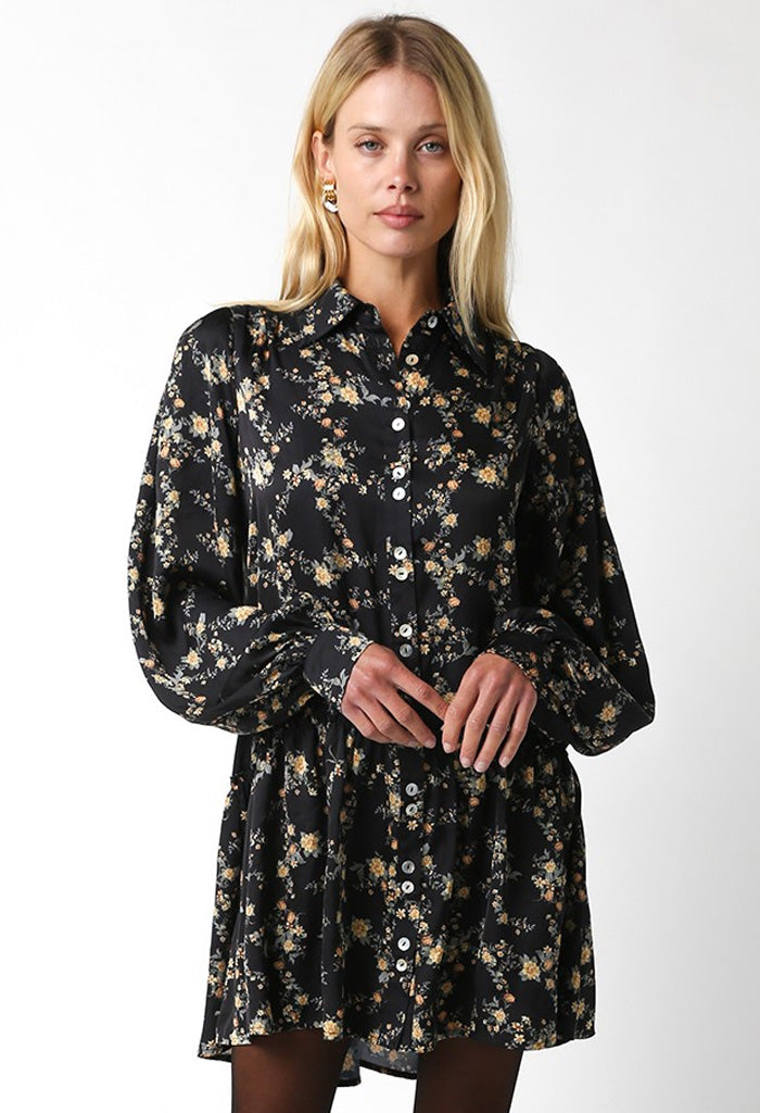 KK Bloom Black Marigold Dress