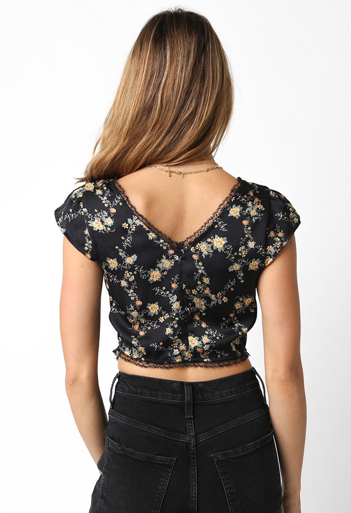 KK Bloom Black Marigold Top