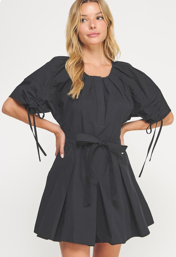 KK Bloom Blaire Mini Dress-Black