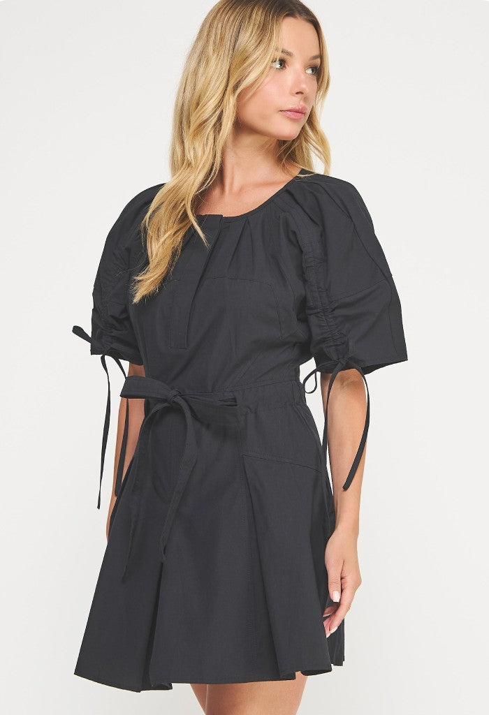 KK Bloom Blaire Mini Dress-Black