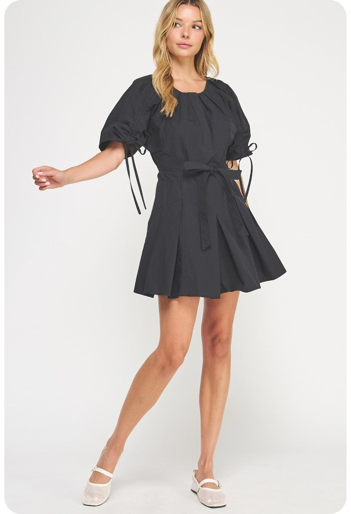 KK Bloom Blaire Mini Dress-Black