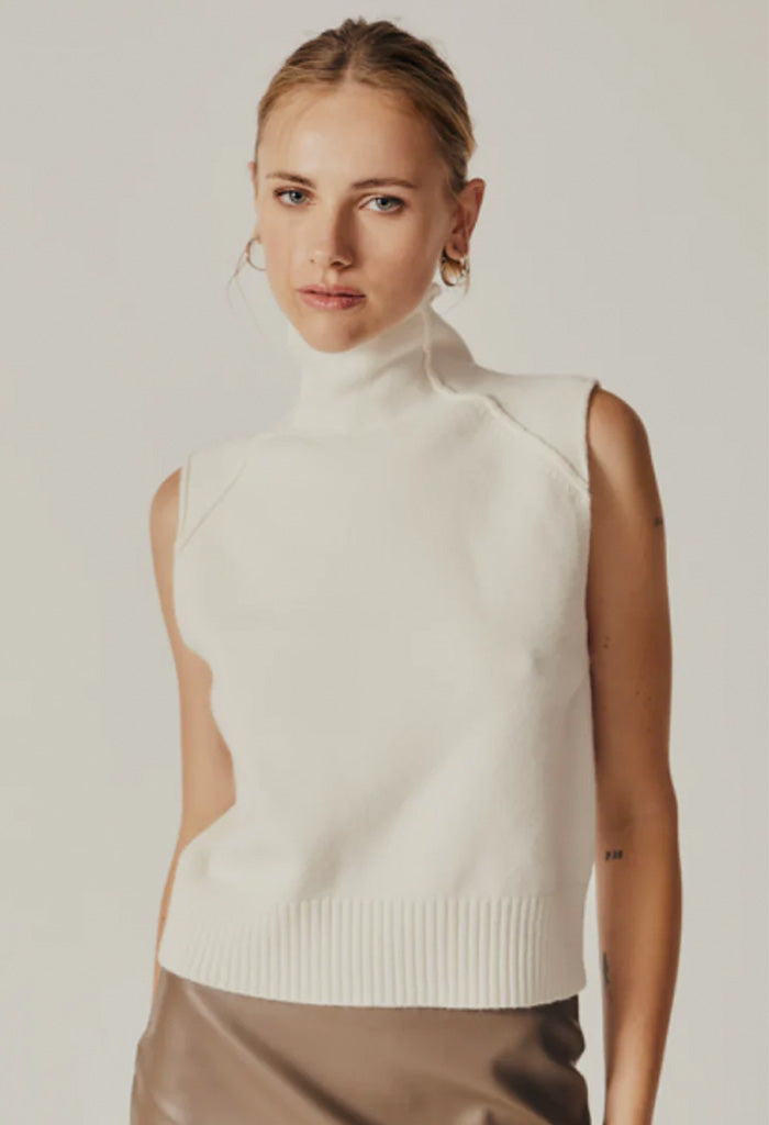 Deluc Penstemon Knit Turtleneck Vest