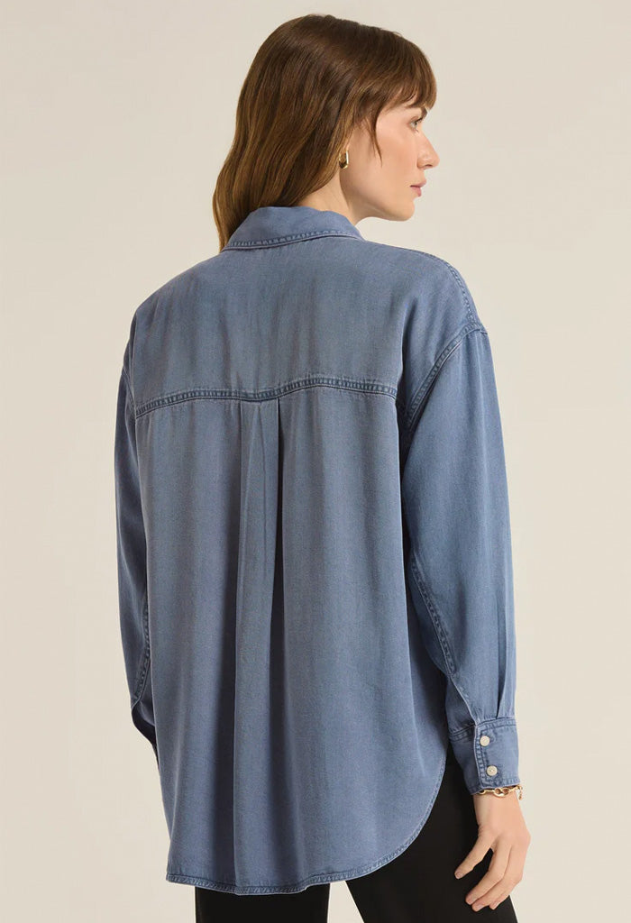 Z Supply Colbie Chambray Top