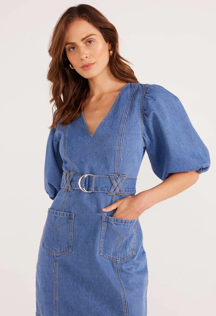 Minkpink Peyton Denim Mini Dress