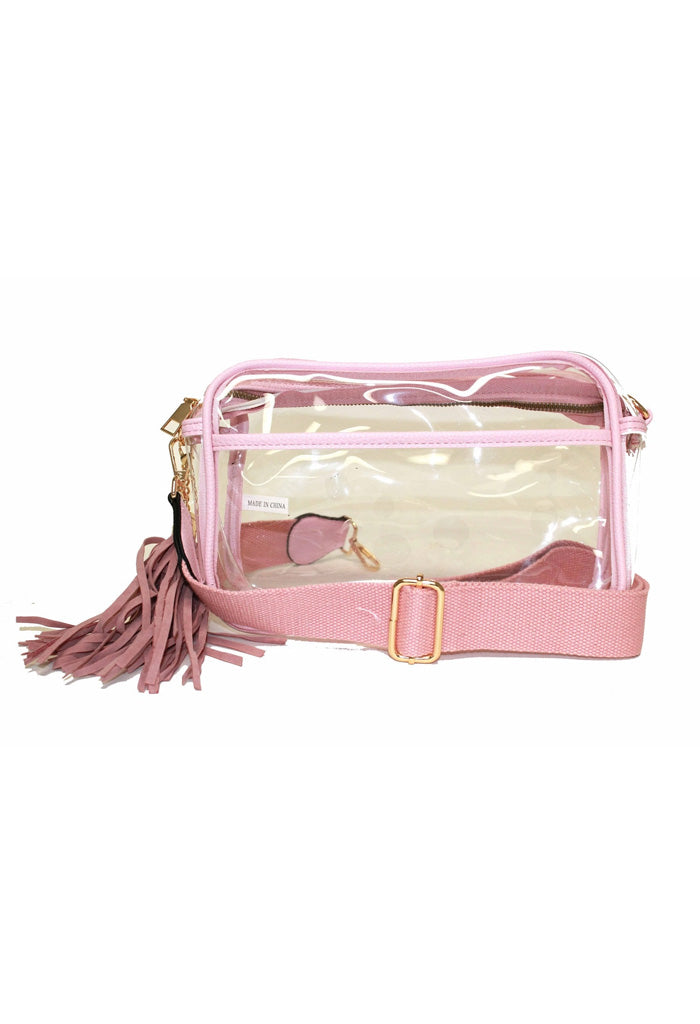 KK Bloom GameDay Clear Crossbody Bag-Light Pink