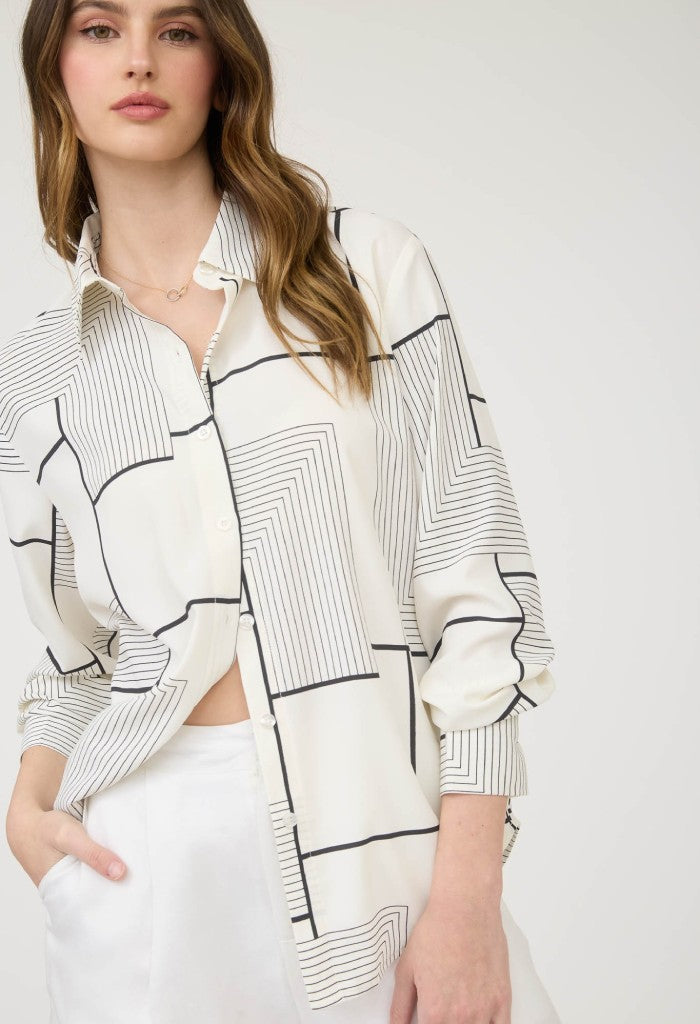KK Bloom Georgia Button Down Blouse