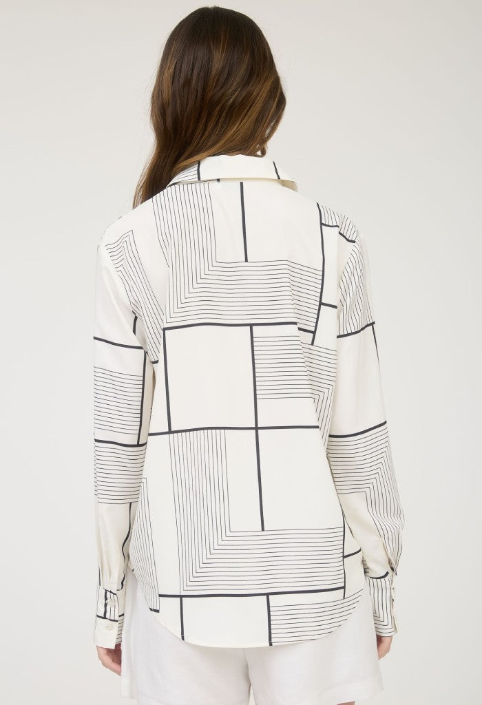 KK Bloom Georgia Button Down Blouse