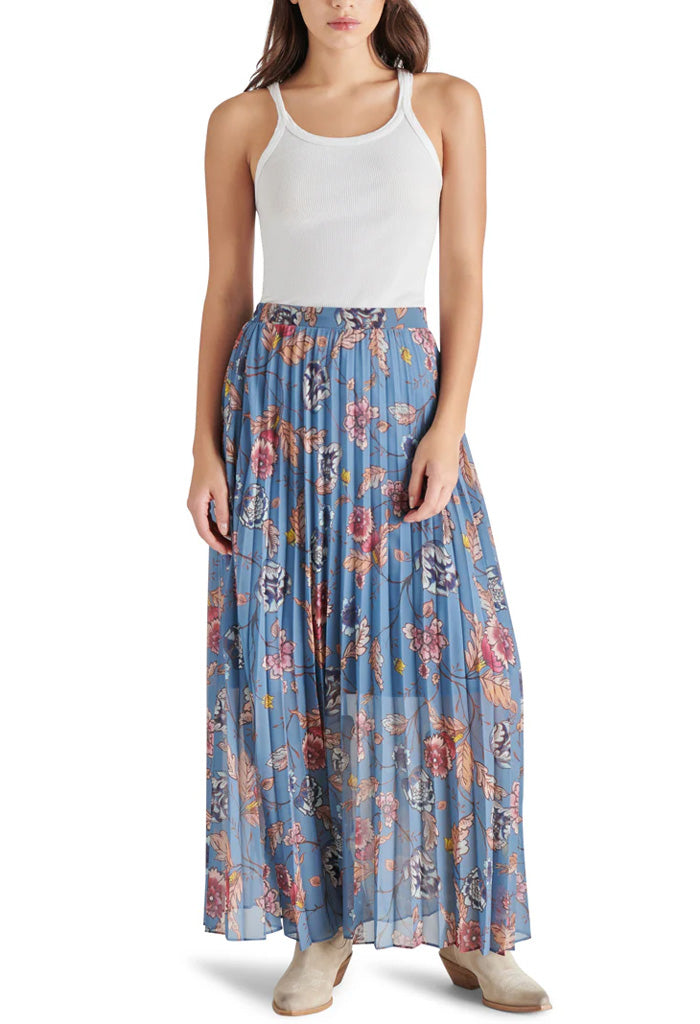 Steve Madden Coppola Skirt-Cadet Blue