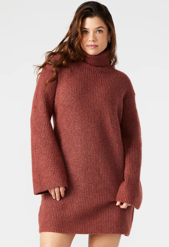 Steve Madden Abbie Sweater Dress-Baked Apple