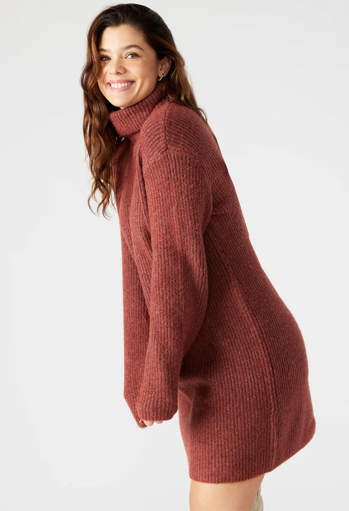 Steve Madden Abbie Sweater Dress-Baked Apple