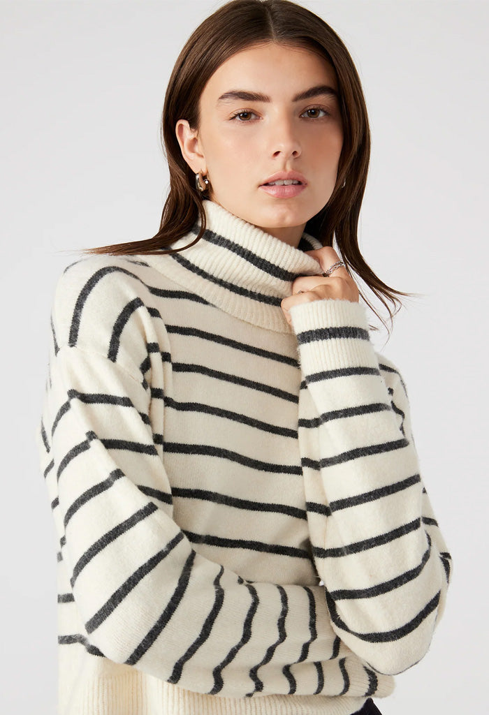 Steve Madden Narsha Sweater-Ivory Stripe