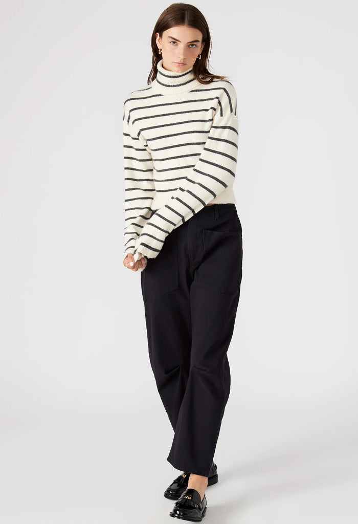 Steve Madden Narsha Sweater-Ivory Stripe