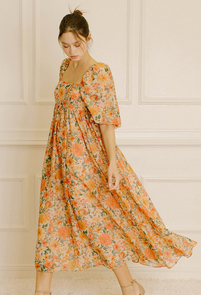 Peach 2024 blossom dress