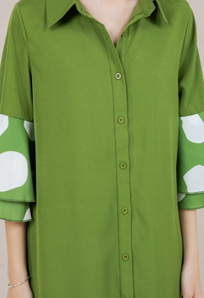 KK Bloom Dana Dress-Green