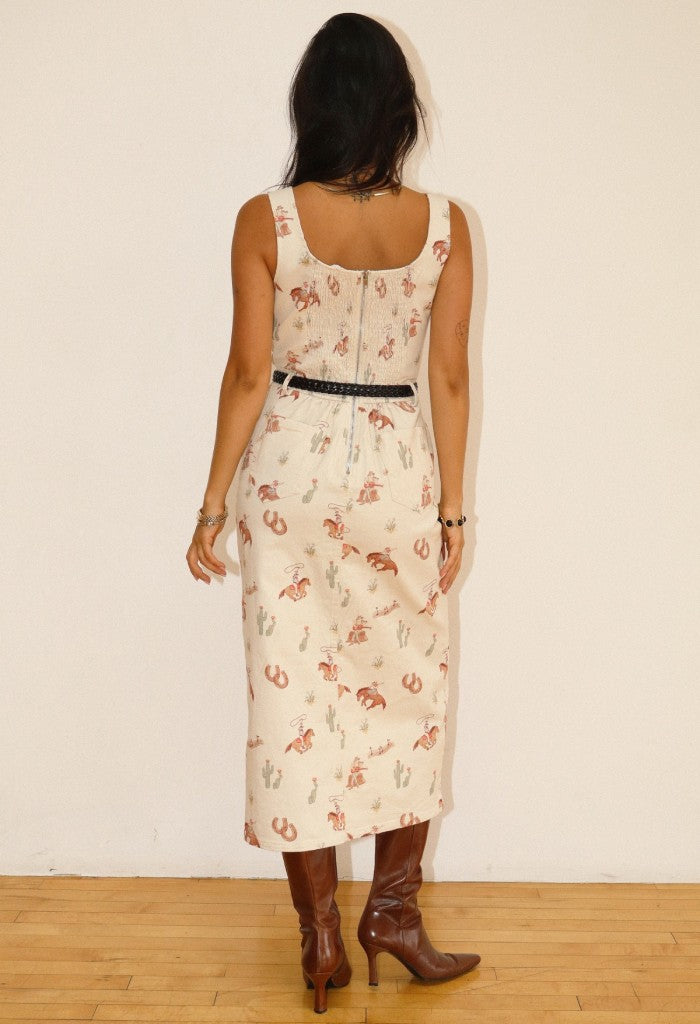 KK Bloom Rodeo Slit Midi Dress