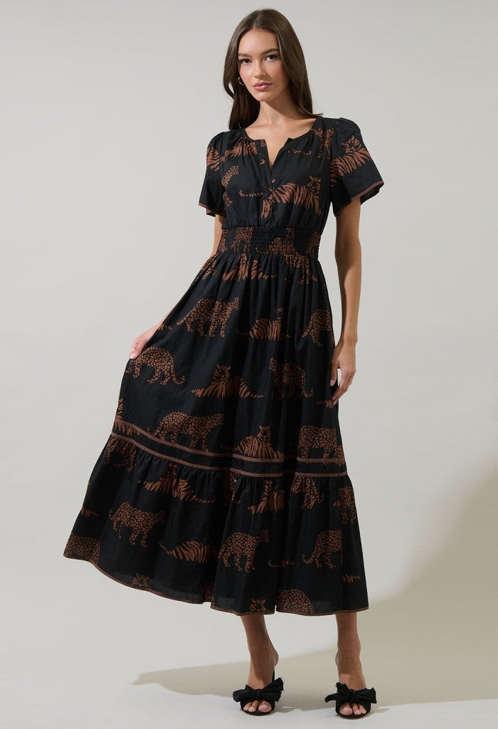 KK Bloom Zenzi Jungle Midi Dress