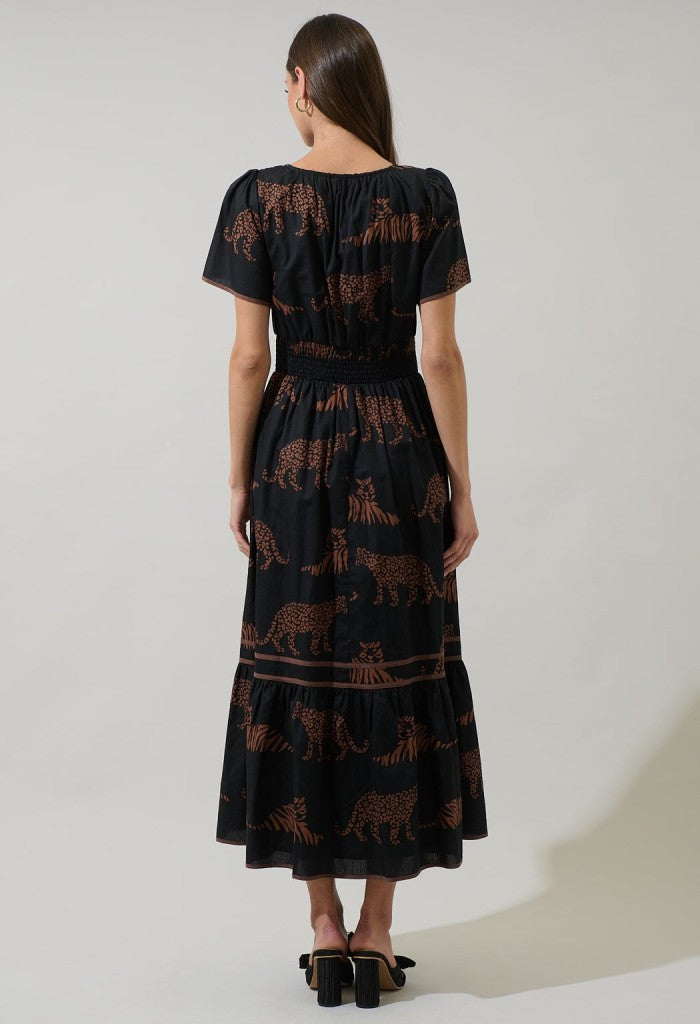 KK Bloom Zenzi Jungle Midi Dress