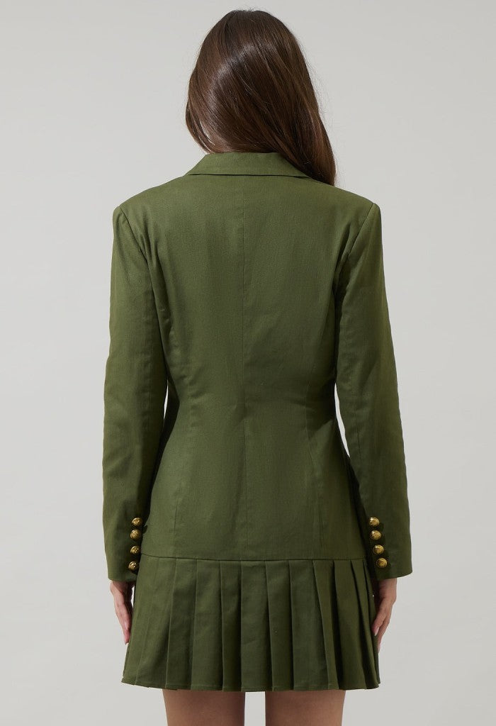 KK Bloom Sonya Pleated Blazer Mini Dress