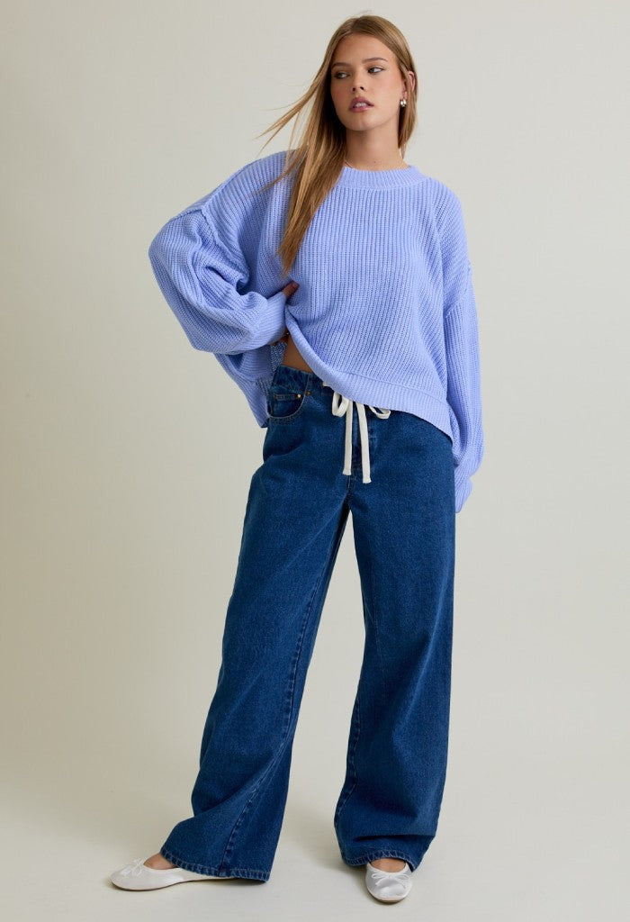 Periwinkle Cloud Pullover Sweater