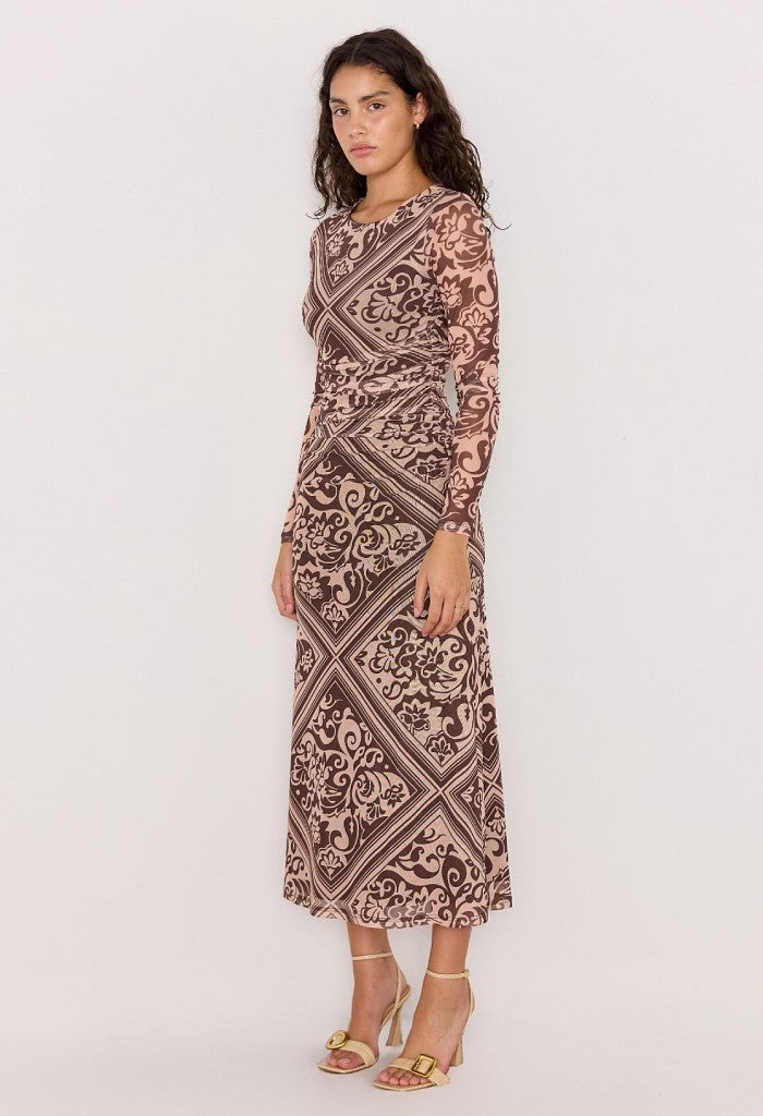 Minkpink Lumi Mesh Midi Dress