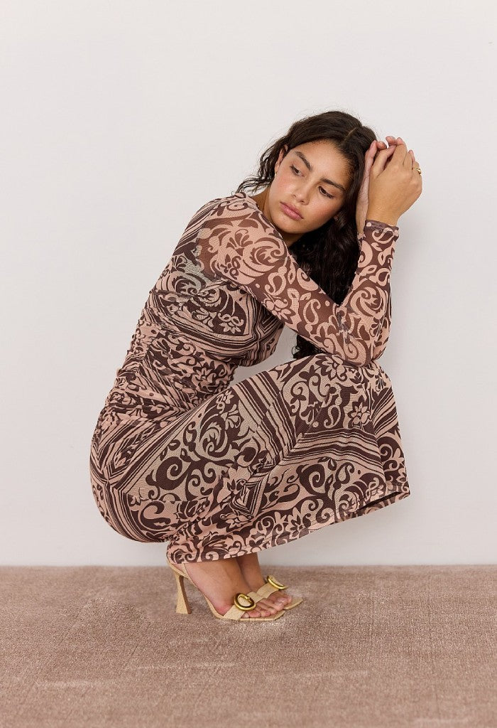 Minkpink Lumi Mesh Midi Dress