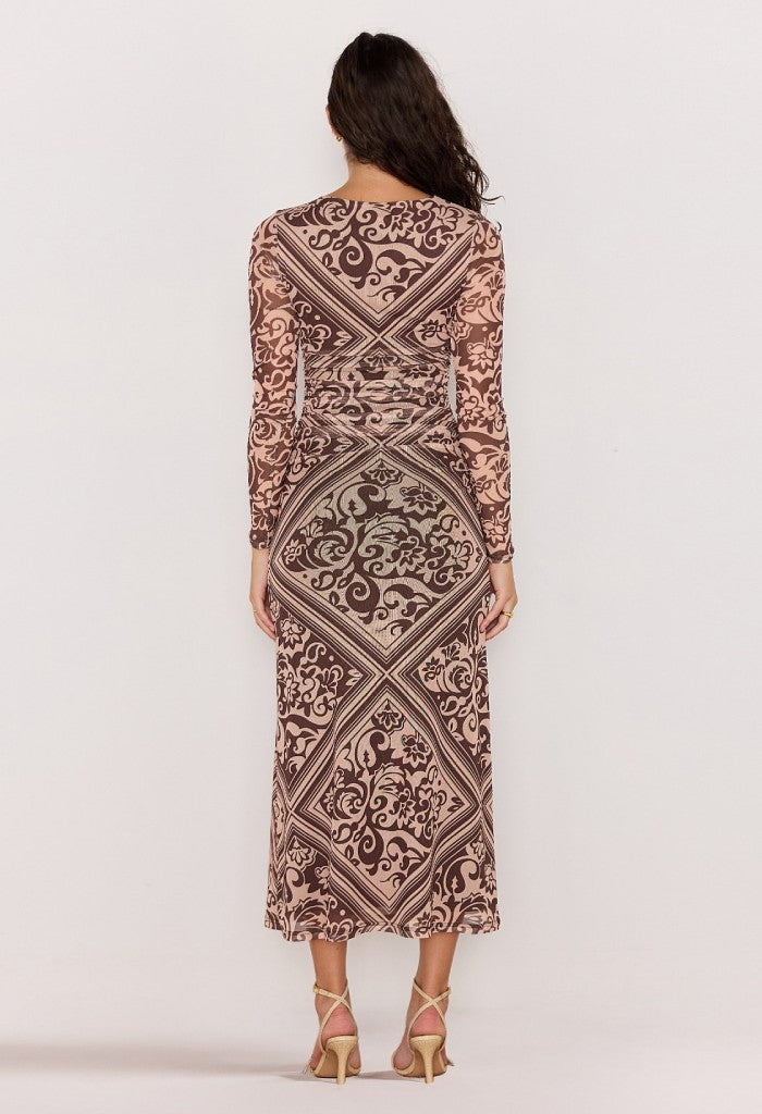 Minkpink Lumi Mesh Midi Dress