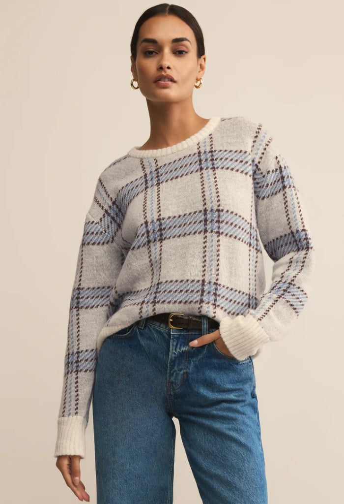Z Supply Junction Plaid Sweater