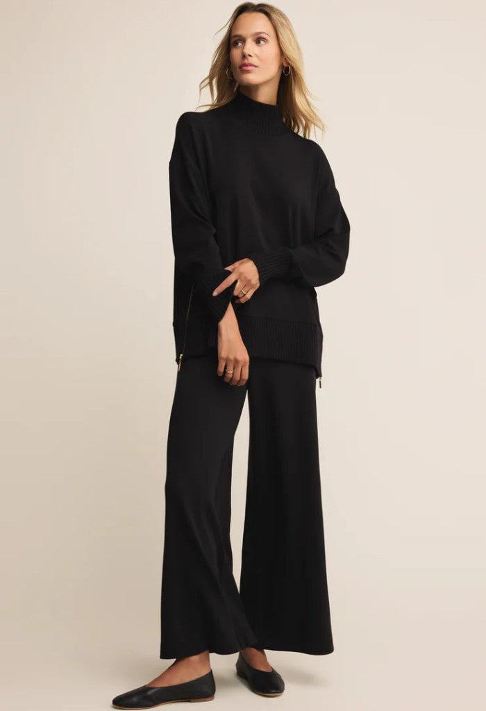 Z Supply Sable Rib Sweatshirt-Black