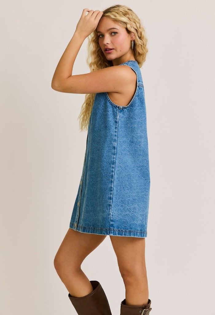 KK Bloom Robin Denim Mini Dress