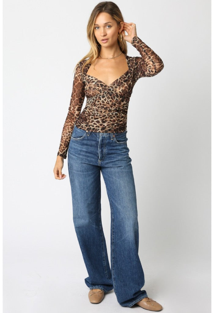 KK Bloom Charlee Leopard Top