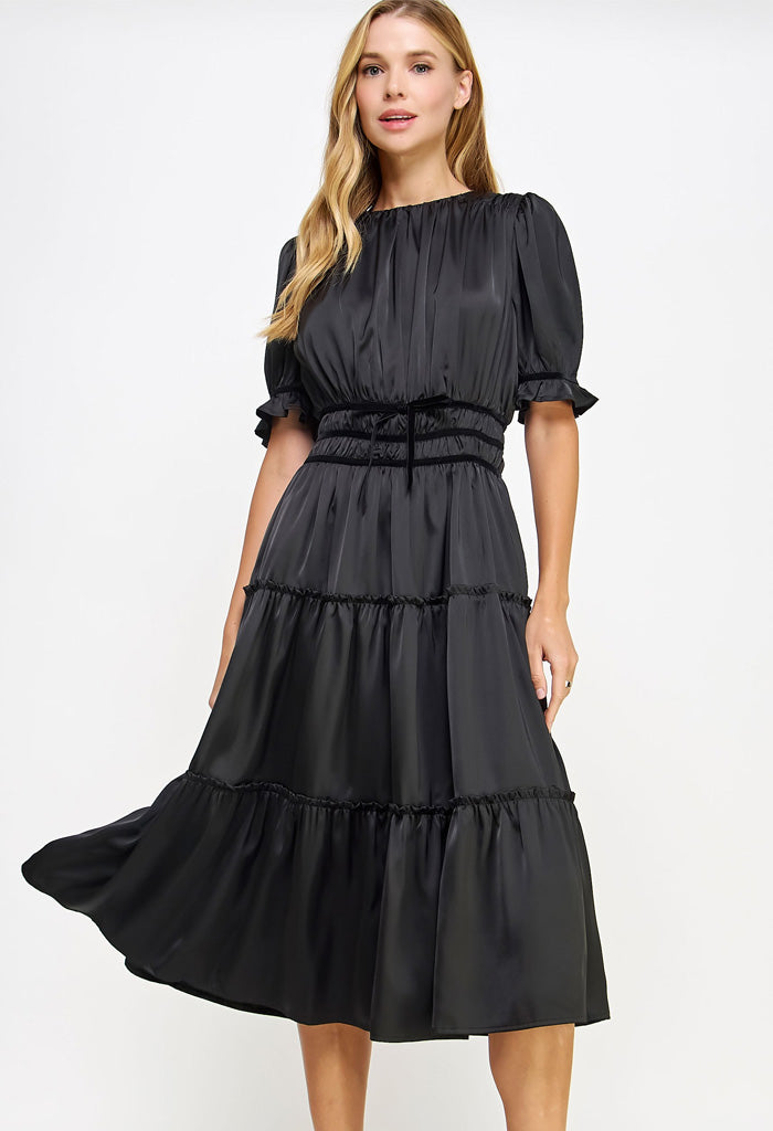 KK Bloom Velveteen Maxi Dress