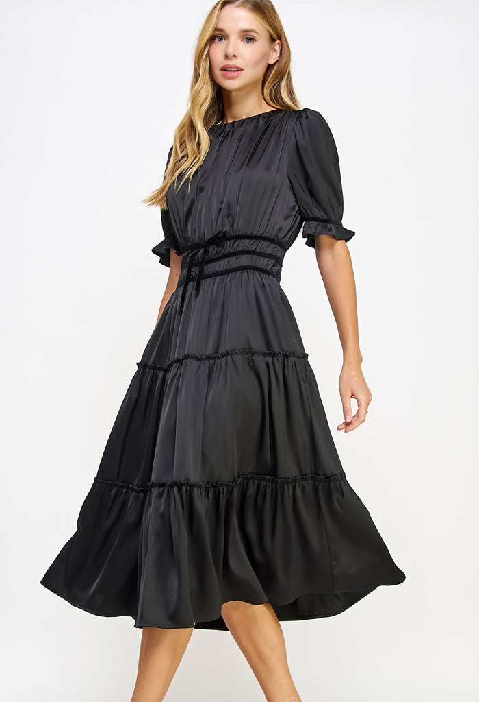 KK Bloom Velveteen Maxi Dress