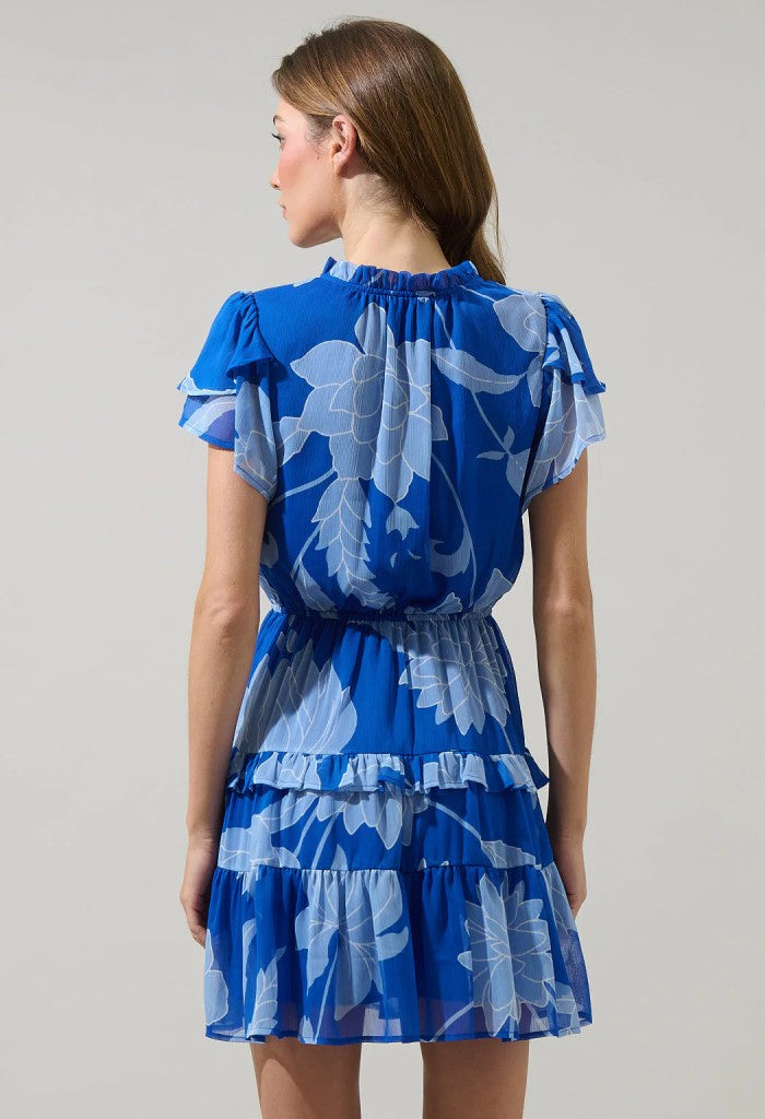 KK Bloom Seabloom Ruffle Mini Dress