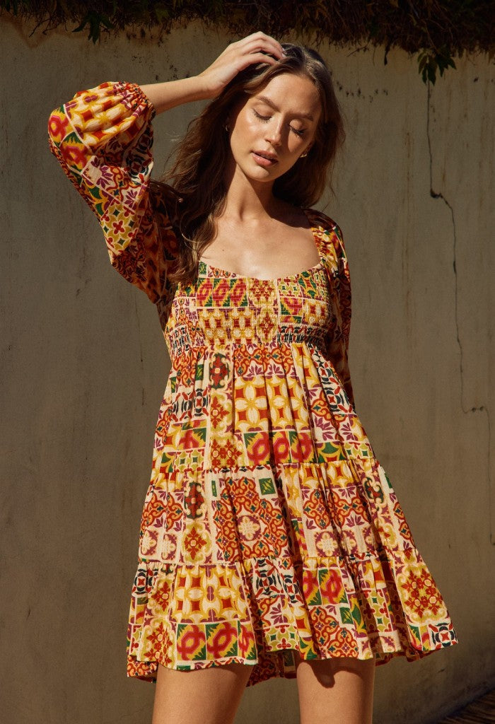 KK Bloom Bonnie Babydoll Swing Dress