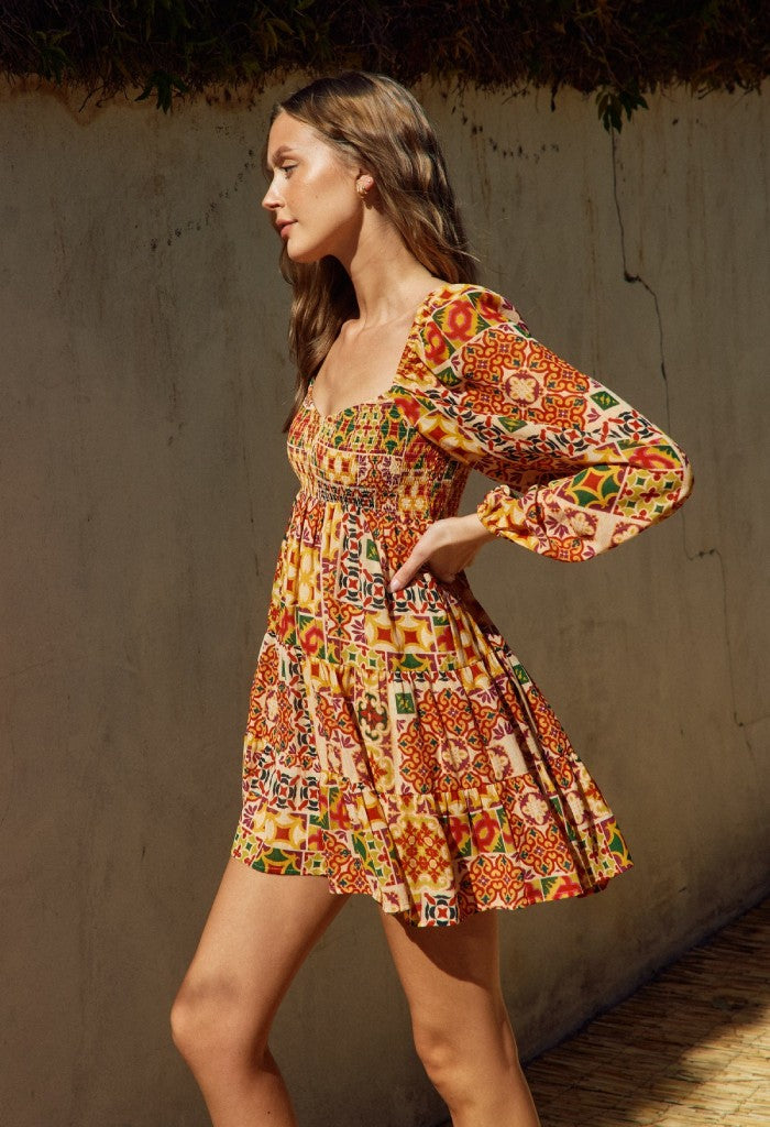 KK Bloom Bonnie Babydoll Swing Dress