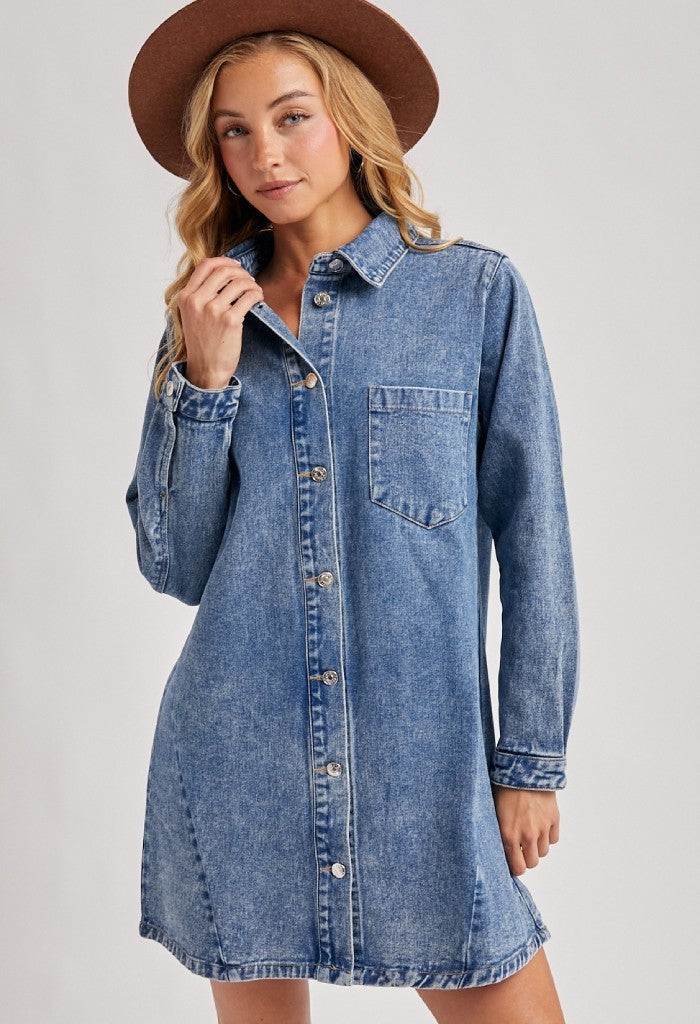 KK Bloom Polly Denim Dress