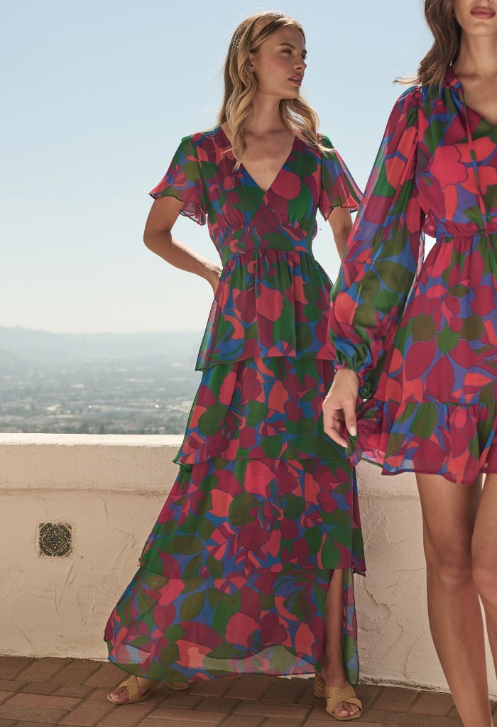 KK Bloom Kaeli Tiered Maxi Dress