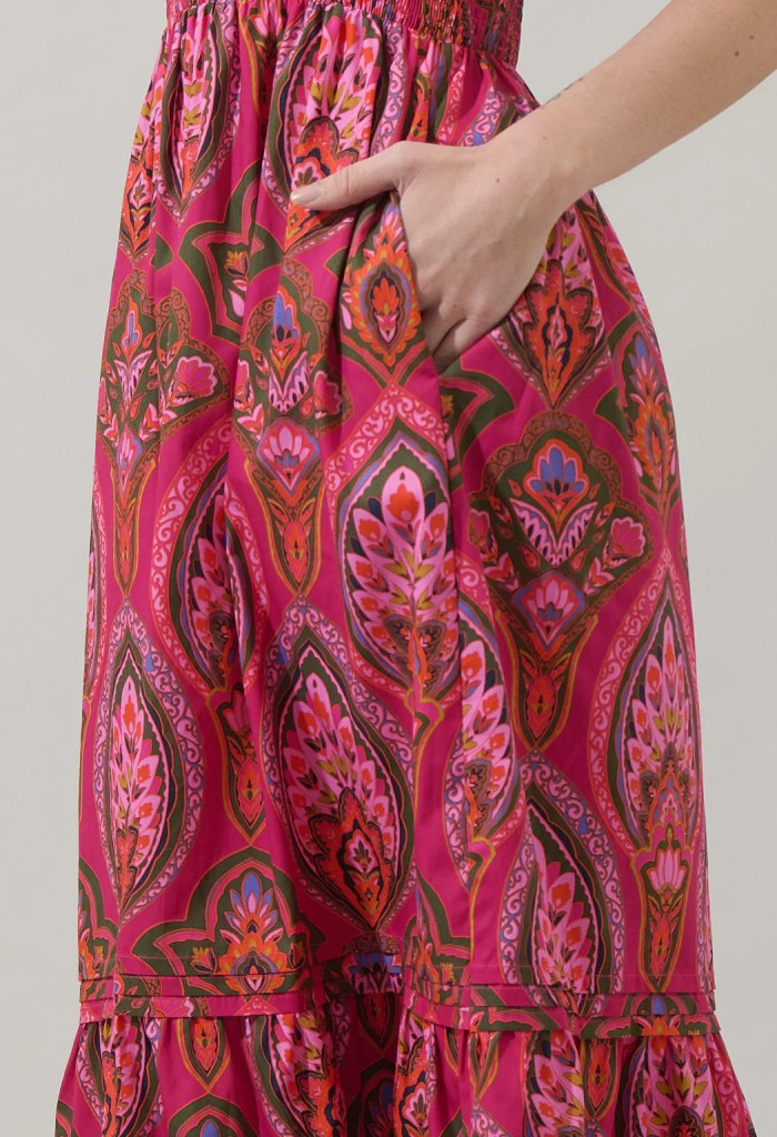 KK Bloom Azura Poplin Maxi Dress