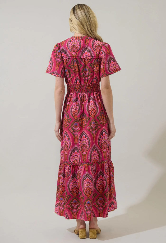 KK Bloom Azura Poplin Maxi Dress