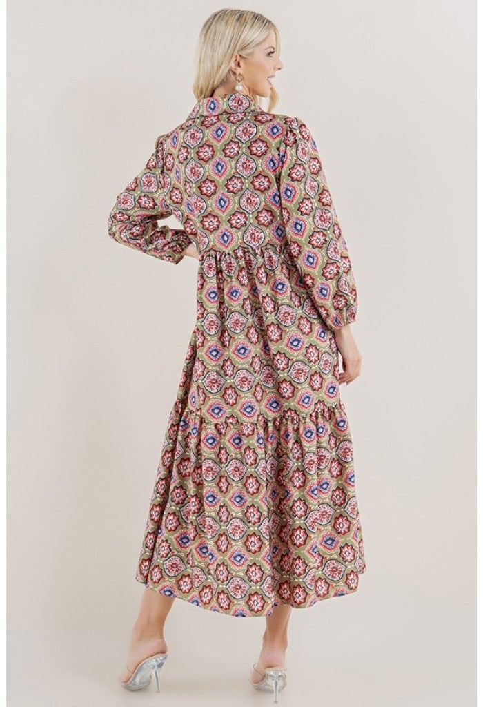 KK Bloom Apple Crisp Midi Dress