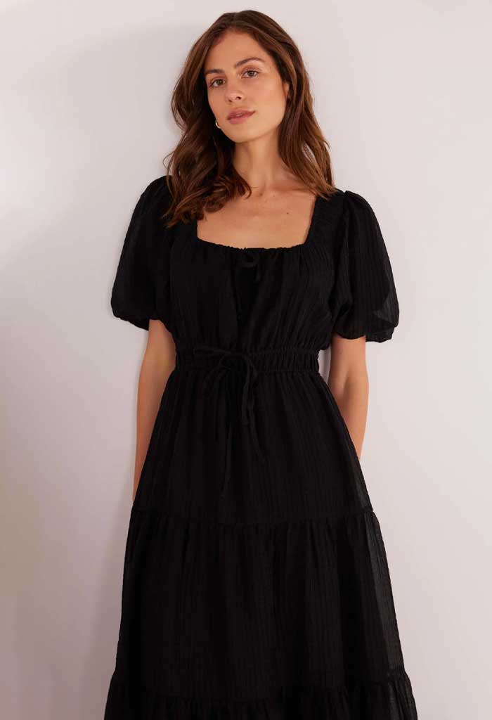 Minkpink Amy Tiered Midi Dress