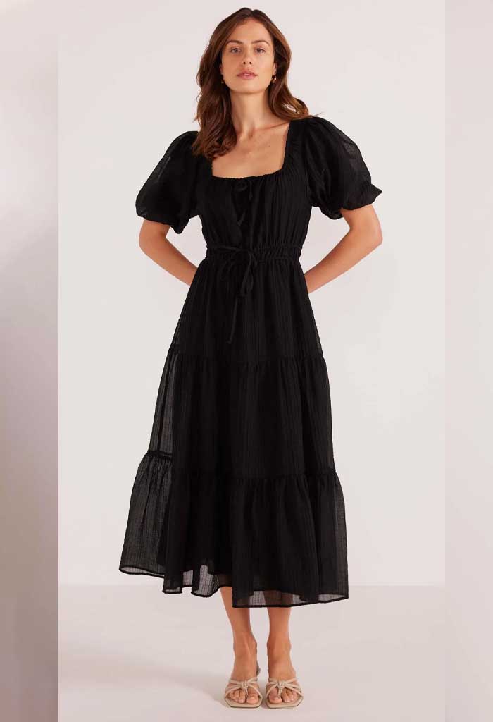 Minkpink Amy Tiered Midi Dress