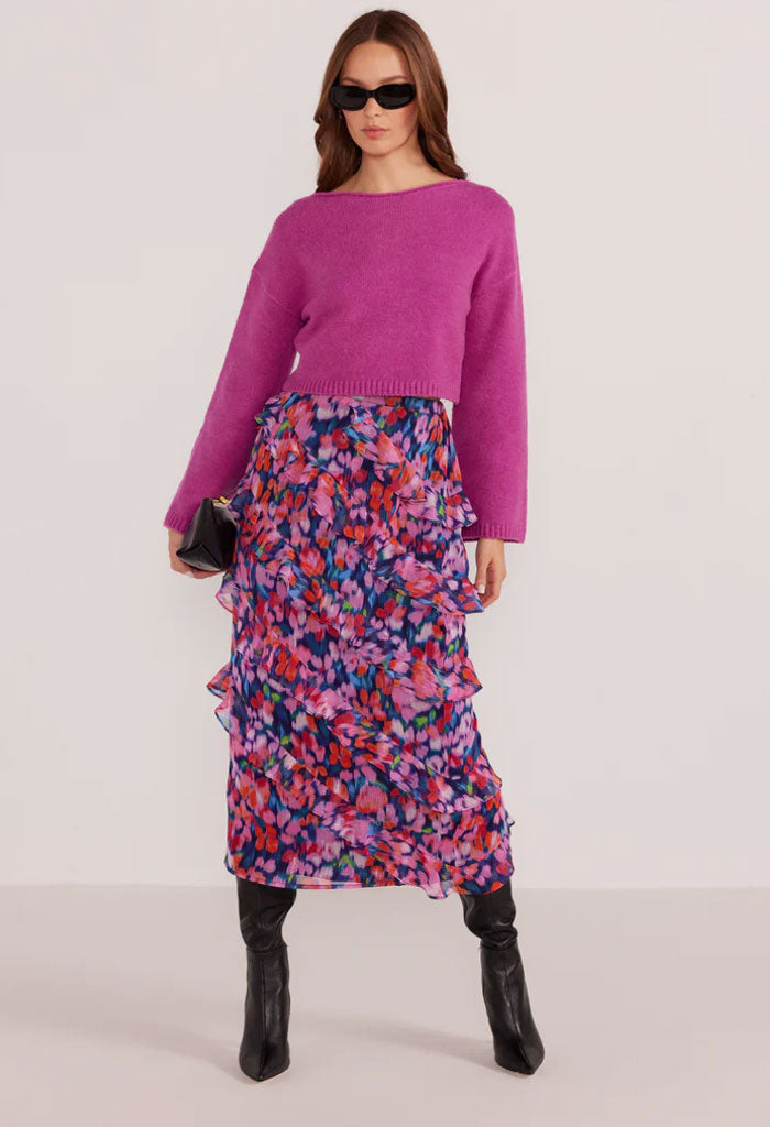 Minkpink Calista Frill Midi Skirt