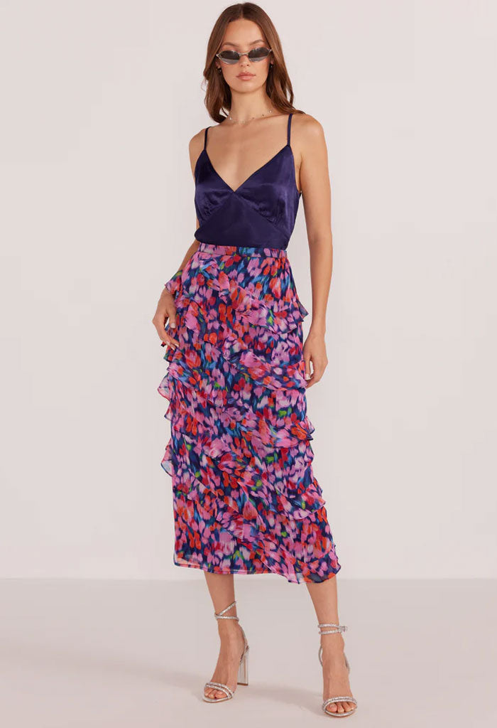 Minkpink Calista Frill Midi Skirt