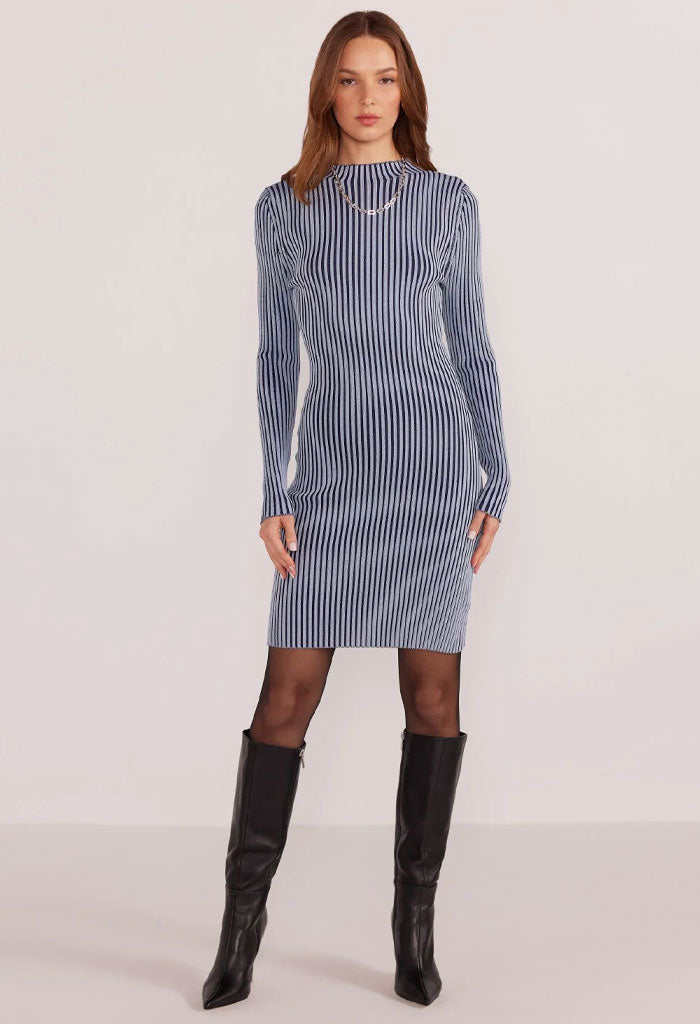 Minkpink Diana Contrast Knit Mini Dress