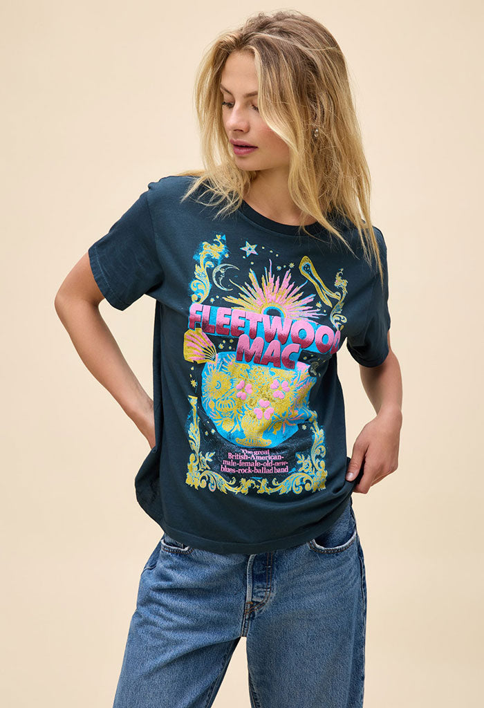 Daydreamer Fleetwood Mac Bouquet Boyfriend Tee