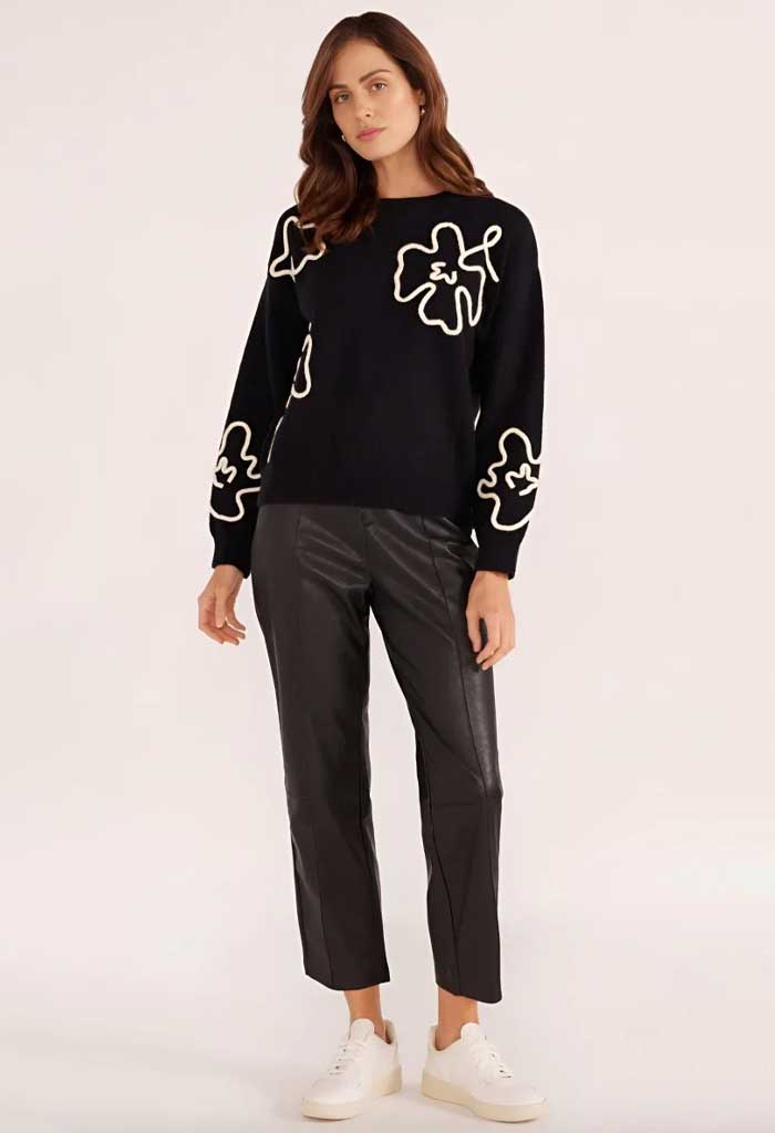 Minkpink Isla Floral Knit Jumper