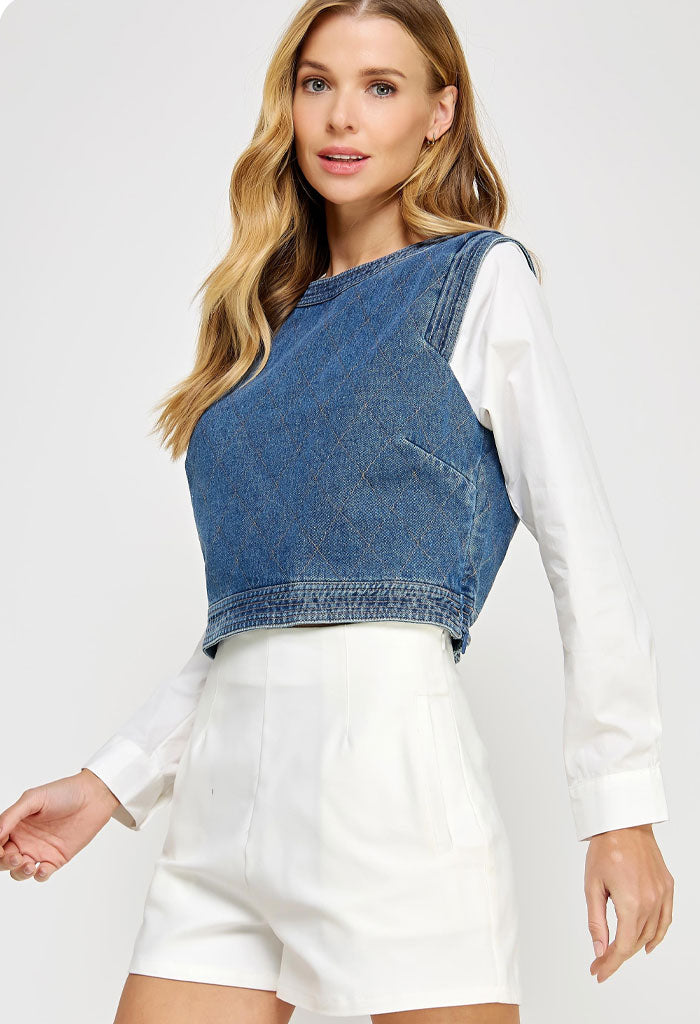 KK Bloom Jessie Top-Denim