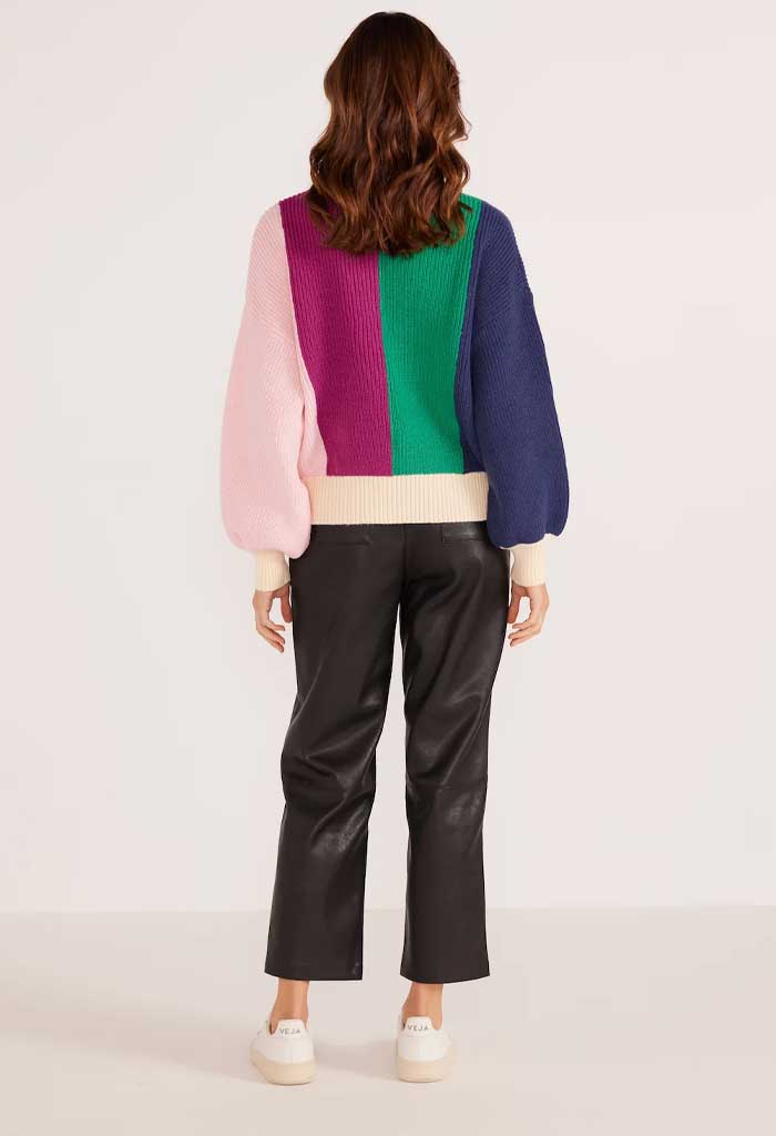 Minkpink Kelsey Colorblock Knit Jumper