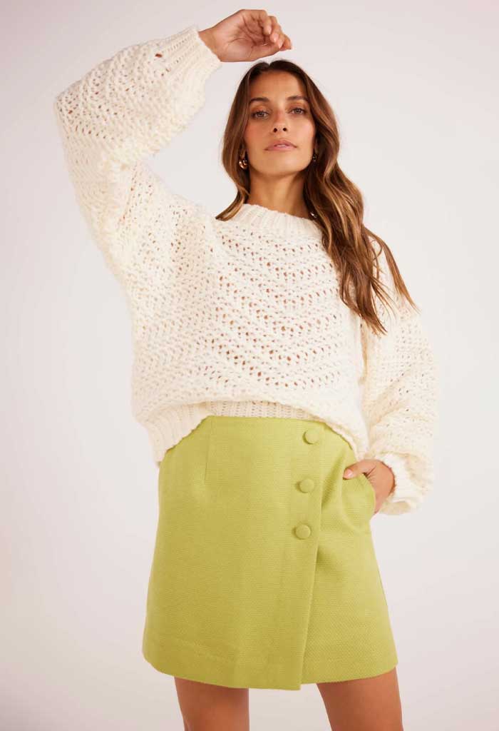 Minkpink Luna Zig-Zag Knit Jumper